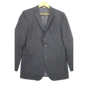Dolce & Gabbana Mens Black Pinstripe Blazer With Button Closure 46 S